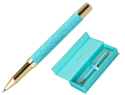 171503 - Roller belius wild west aluminium encre noire coloris bleu turquoise boite design