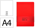 171165 - Carnet fermeture elastique antartik notes couverture rigide a4 papier uni ivoire 100 feuilles 80gr fsc coloris rouge