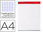 Hamelin 21841 - Bloc conquerant sept sans couverture agrafé en tête a4 210x297mm 80feuilles 60g réglure 5x5mm