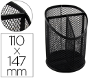 Q-Connect 156228 - Pot a crayons q-connect maille metallique 3           compartiments hauteur 147 mm  diametre 110mm coloris noir