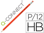 Q-Connect 17851 - Crayon graphite q-connect hb corps hexagonal usage courant bout gomme