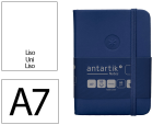 Antartik 171164 - Carnet fermeture elastique antartik notes couverture     rigide a7 papier uni ivoire 80feuilles 80gr fsc bleu marine