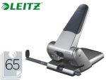 Leitz 43913 - Perforateur leitz gros travaux capacité perforation 65f 2 trous coloris métal/noir 130x100x220mm