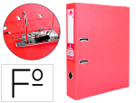 Liderpapel 21149 - Classeur levier liderpapel documenta a4+ carton remborde dos 75mm rado metallique      coloris rouge